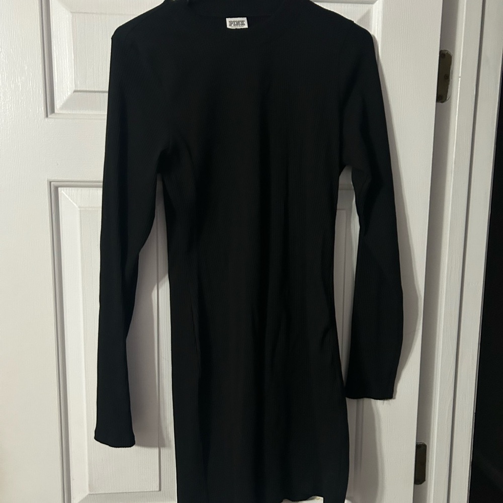 PINK Victoria's Secret Black Long Sleeve Dress